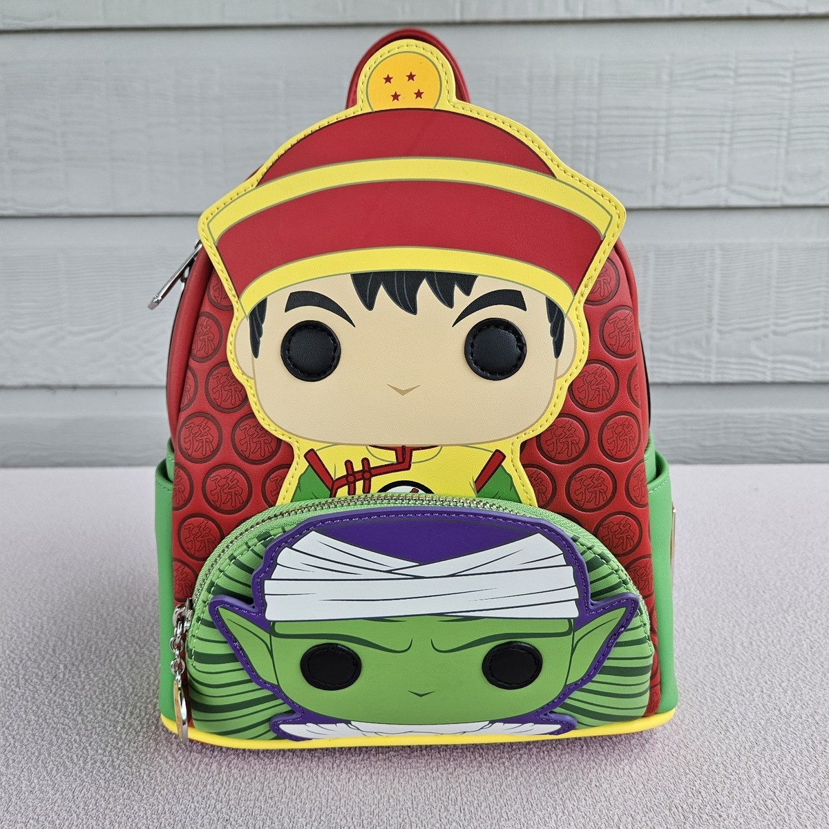 Loungefly POP Dragonball Z Piccolo Gohan Piccolo Mini Backpack Bag Red  Green | eBay