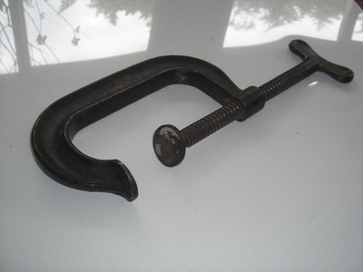 Vintage J.H. Williams No. 404 C-Clamp 4'' Throat Light Service Drop Forged USA