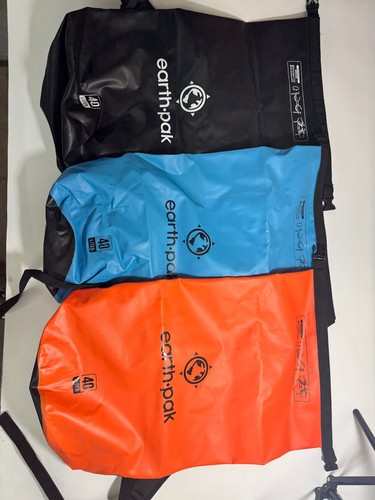 LOT OF 3Earth Pak 40L Waterproof Dry Bags