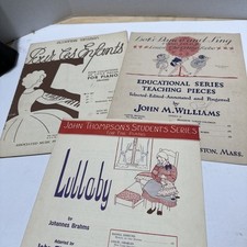 Lot Of 3 Piano Learning Teaching Sheet Music