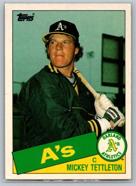 1985 Topps Traded #120T Mickey Tettleton Oakland Athletics