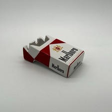 Marlboro Red Aschenbecher Keramik Retro Vintage Schachel Zigaretten rot wei&szlig;