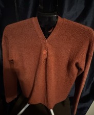 Sézane Mohair Alpaca Cardigan S Rust Orange ...