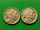 1930 PS Full Horn Buffalo Nickel Set. Actual Coins. Lot 1