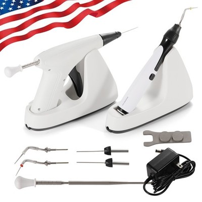 Dental Endodontic Gutta-percha Obturation Gun System 3 Heating Pen Tips Wireless