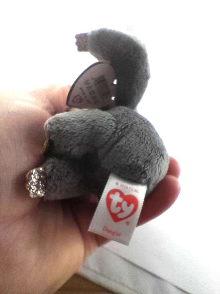 Ty Boos Plüschtier Faultier Dangler Schlüsselanhänger aus Sammlung 2018 Herz Tag - Bild 4 von 4