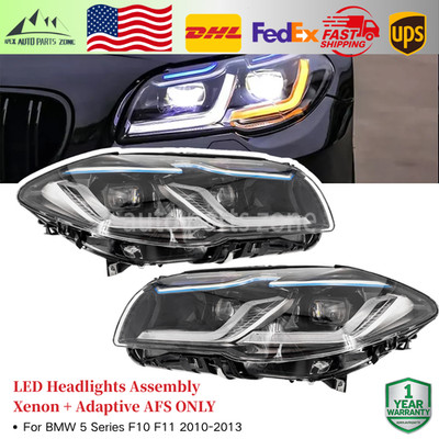 LED Headlights Assembly W/AFS For BMW 5 Series F10 F11 2010-2013 Xenon 528i 535i