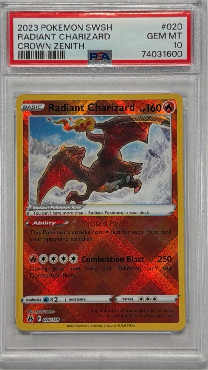 Radiant Charizard Pokémon TCG Cards for sale | eBay