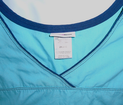 Scrubstar Aqua medizinische Uniform Peeling mehrere Taschen Salon, Tierarzt, Tech Größe 2XL - Bild 2 von 6