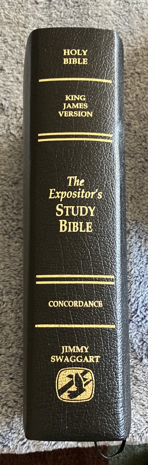Expositor's Study Bible KJ Version/Concordance Top Grain Leather-Jimmy Swaggart