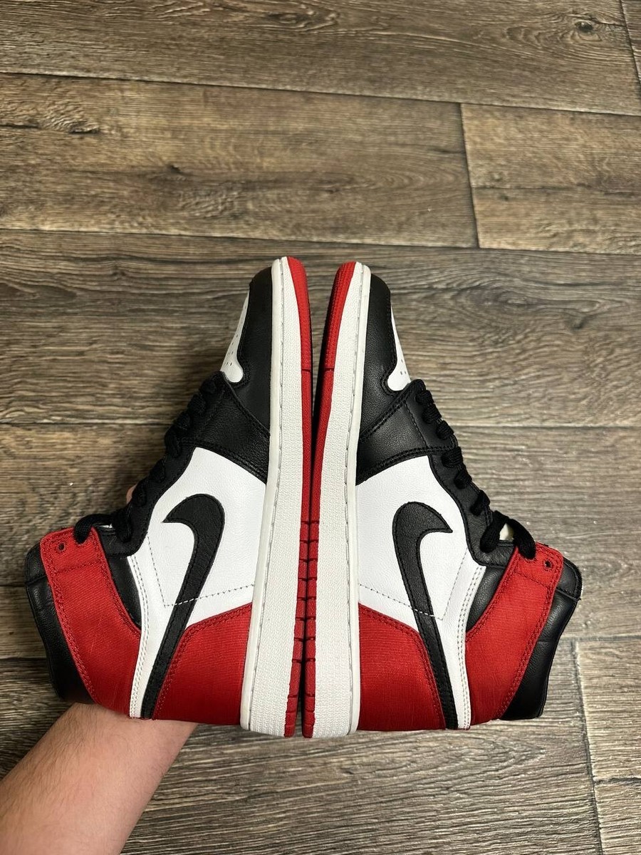 Nike Air Jordan 1 High OG Satin Black Toe CD0461-016 women 2019