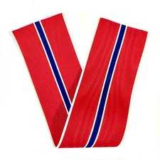 WWII U.S. BRONZE STAR MEDAL RIBBON DRAPE 6 INCH LENGTH VINTAGE "NEW OLD STOCK"