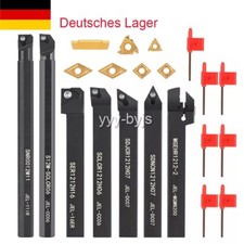 21PCS 12mm Lathe Turning Tool Holder+ DCMT/CCMT Carbide Inserts Boring Bar set