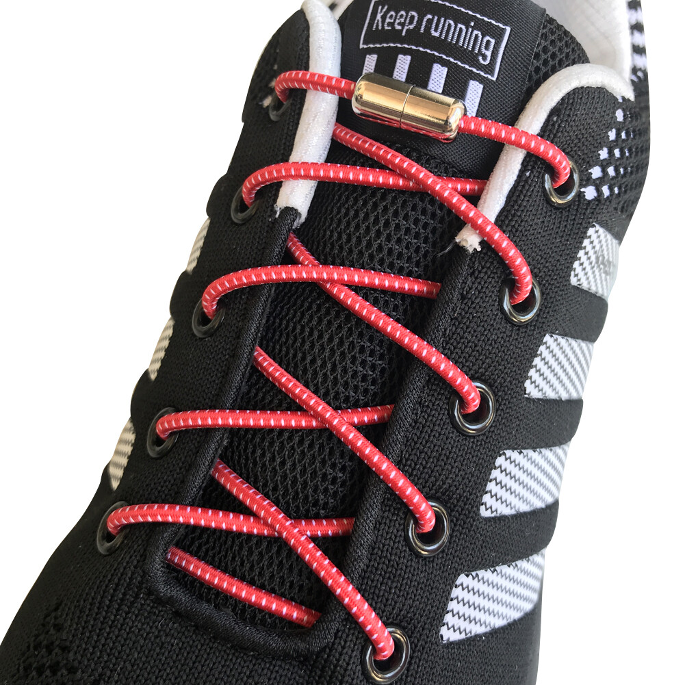 2 pair lazy No Tie Elastic lock laces Shoe laces for dress shoes tennis toddlers
