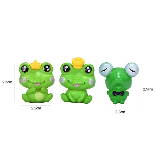 Fairy Bonsai Decor Micro Landscape Mini Statue Frog Ornament Miniature Frogs - Picture 2 of 9