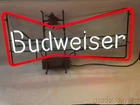 Vintage 1950's Large 36" BUDWEISER Bow Tie Neon Beer Advertising Sign Bud Bar