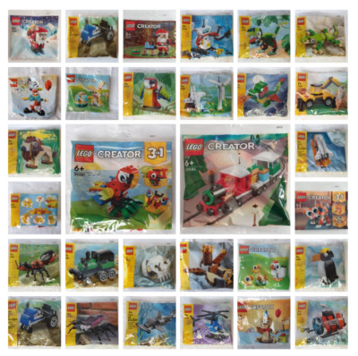 LEGO  Creator ZUM AUSSUCHEN NEU Polybags Tiere, Fahrzeuge zum Verschenken 5+