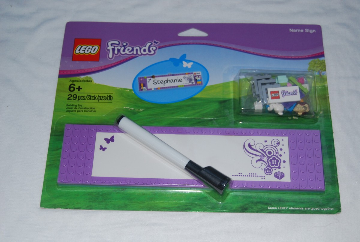 Lego Friends Name Sign 850591 New Retired 29 Pieces Blister Pack