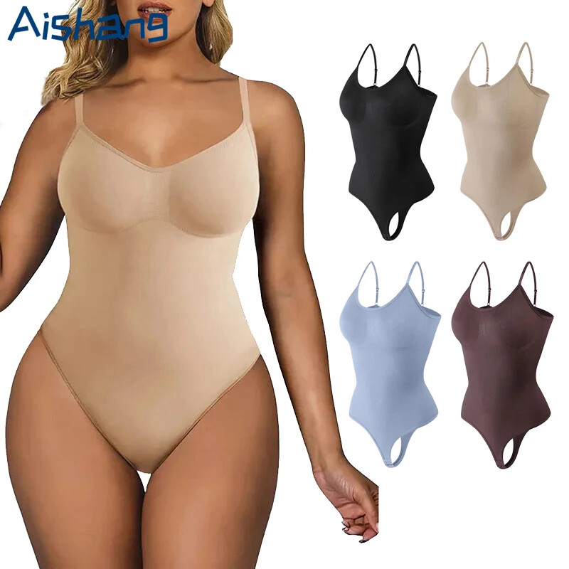 Colombian Shapewear Bodysuit Thong Seamless Tummy Control for Women-image