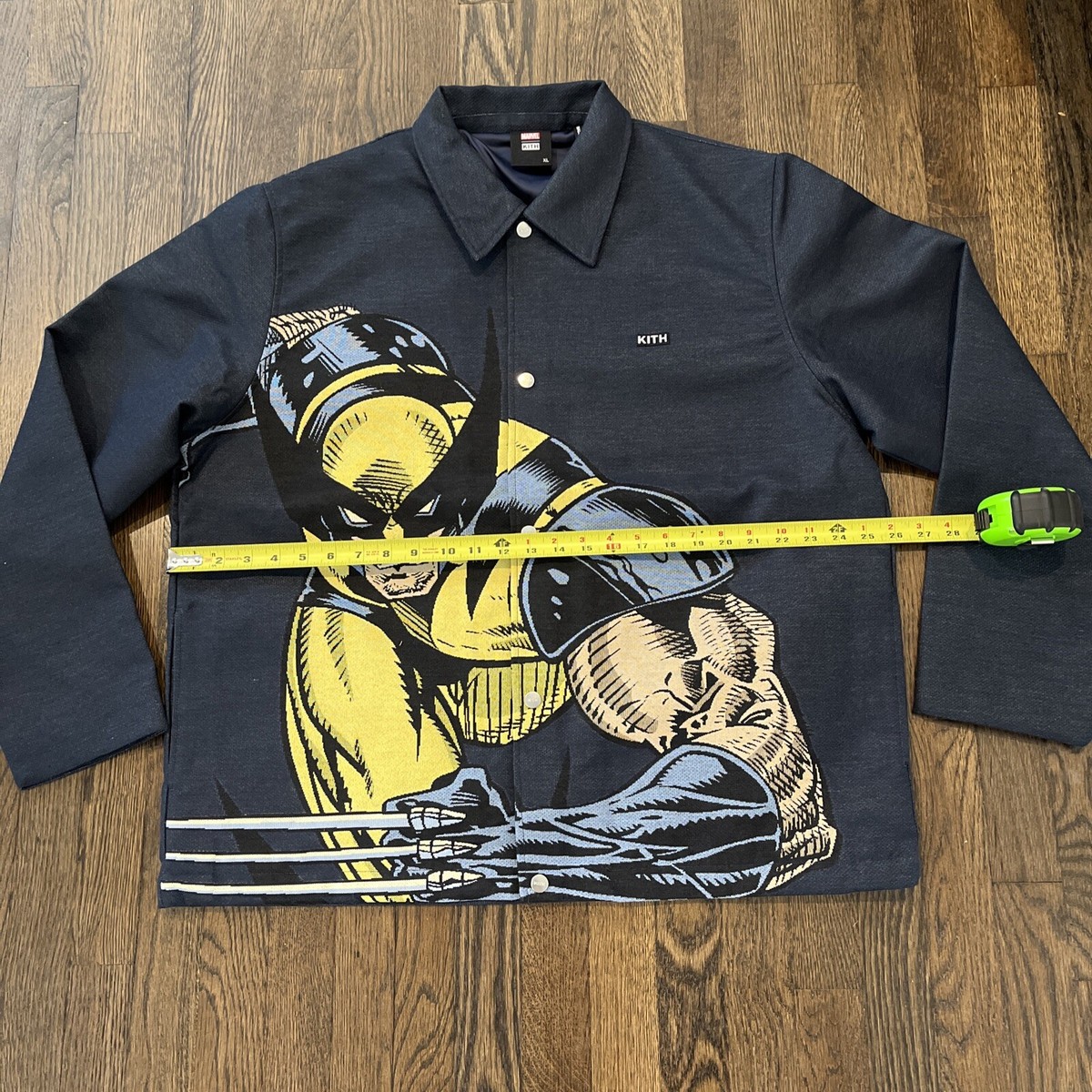 Kith x Marvel for XMen|Wolverine Tapestry Coaches Jacket Navy XL