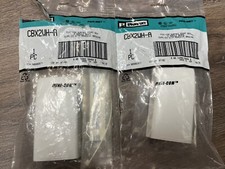 Lot of 2 Panduit CBX2WH-A Mini-Com Surface Mount Box