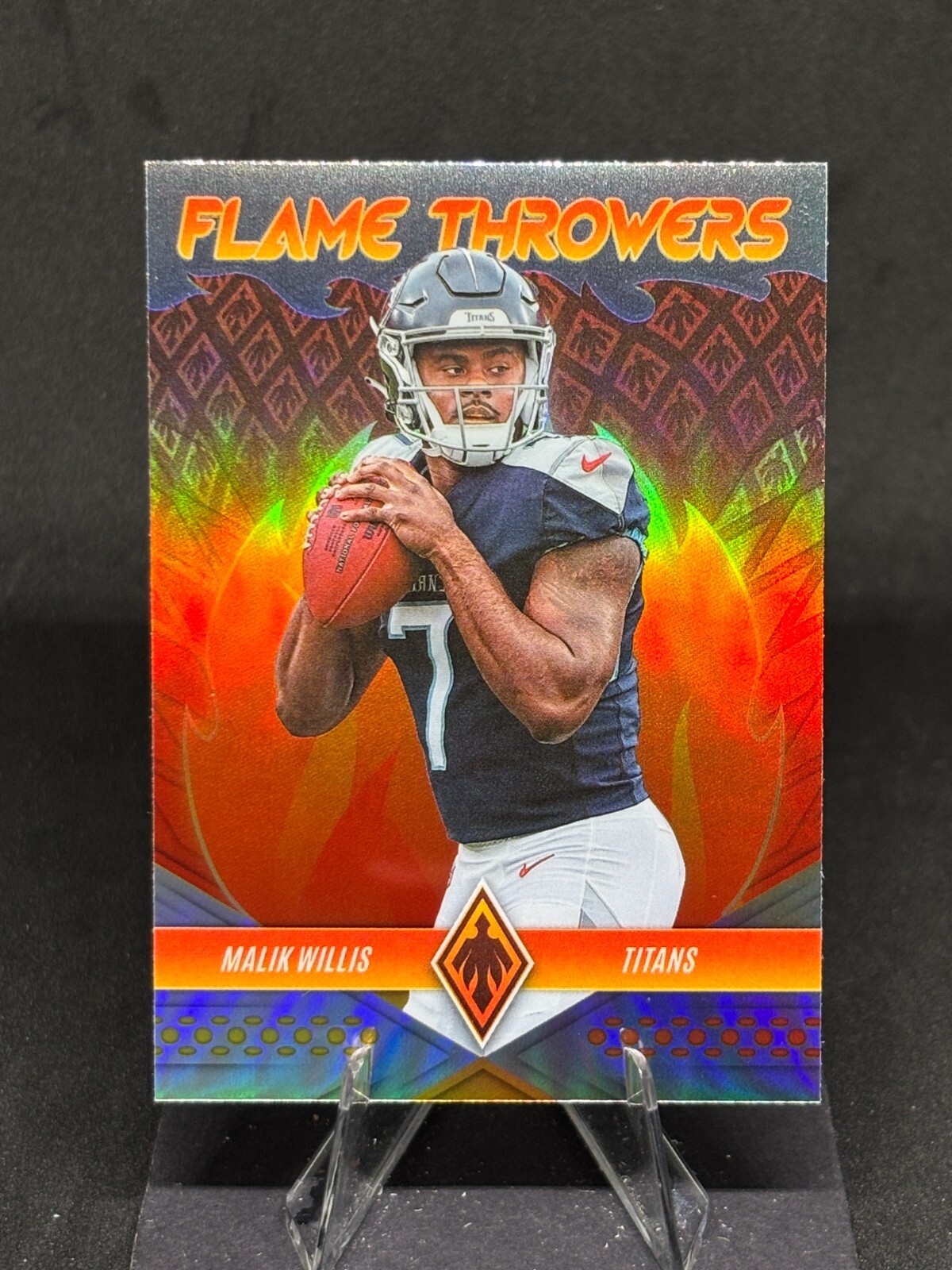 Malik Willis 2022 Panini Phoenix Flame Throwers Silver #FT-29 Tennessee Titans