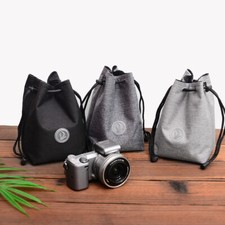 Waterproof Nylon Protector Bag Case Drawstring Pouch Camera  Lenses For DSLR