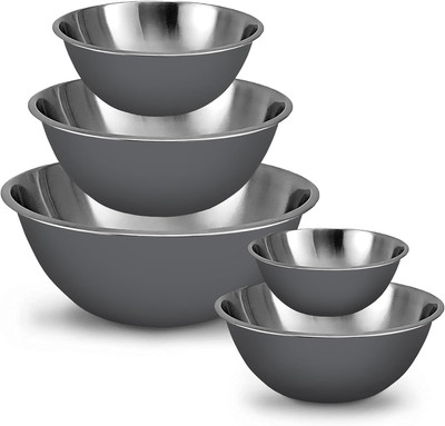 Meal Prep Stainless Steel Mixing Bowls Set, Home, Refrigerator, and Kitchen Food