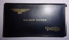 JAGUAR DAIMLER original 1960s Small Colour Guide Booklet with 12 Paint Swatches
