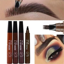 4-Tip Fork Microblading Eyebrow Pen Pro Pencil Tattoo Waterproof FA B1X0] FAST