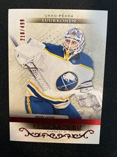 21-22 UD Artifacts Hockey Red Parallel Rookies 173 Ukko-Pekka Luukkonen /499