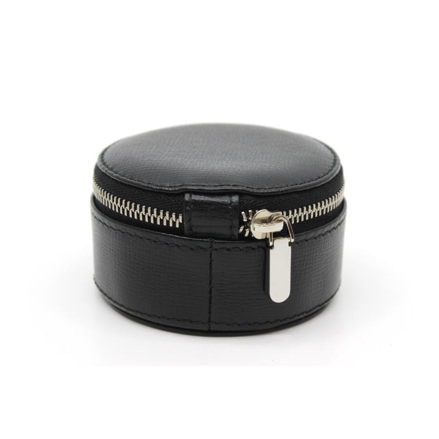 Tiffany & Co Jewelry Case Black Leather Round Zip Accessory Tiffany & Co Jewelry Case Black Leather Round Zip Accessory