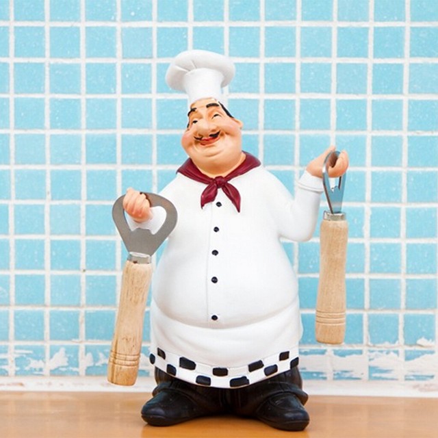 Italian Chef Figurine Statue Restaurant Decor for Countertop Kitchen eBay