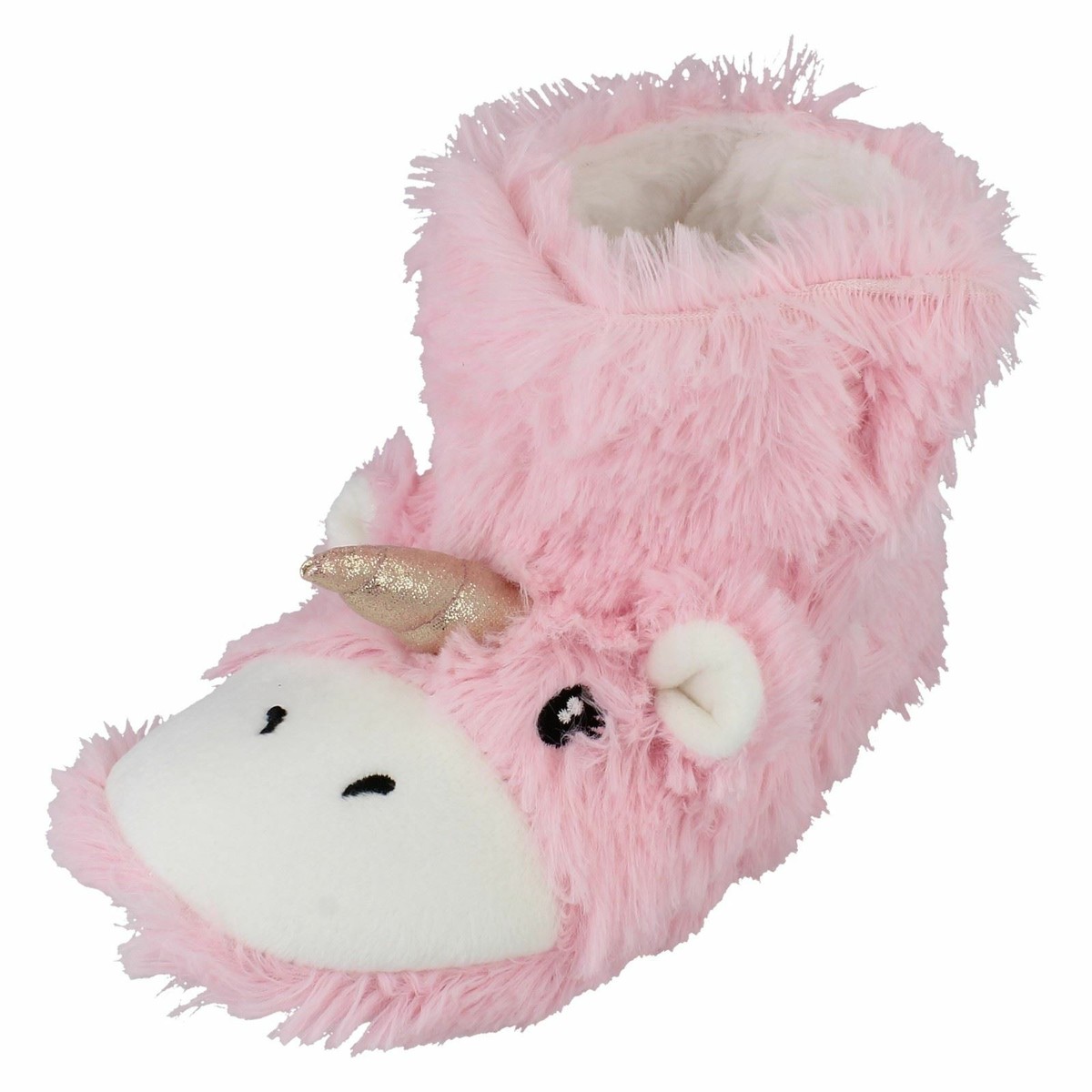 Spot On Childrens Unicorn Bootee Slippers X2111