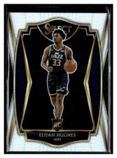 2020-21 Panini Select #168 Elijah Hughes Silver Prizm RC Utah Jazz
