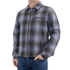 Taylor Stitch Men's Wyatt Jacket Ash Plaid Wool Full Zip Collared Coat 288