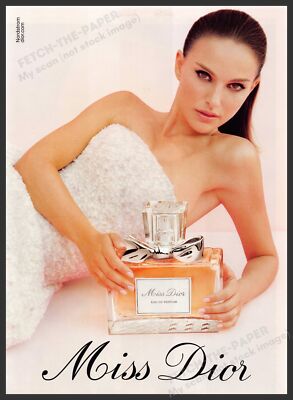 Miss Dior Natalie Portman 2010s Print Advertisement 2013 Strapless