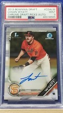 Logan Wyatt - 2019 Bowman Chrome Draft Autograph  PSA 9 