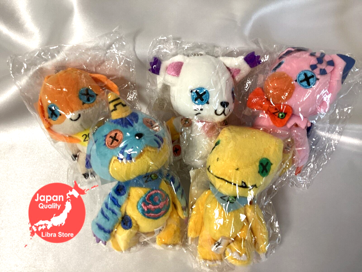 RARE Digimon Adventure Stitches Mascot Plush Set of 5 EXPRESS from
