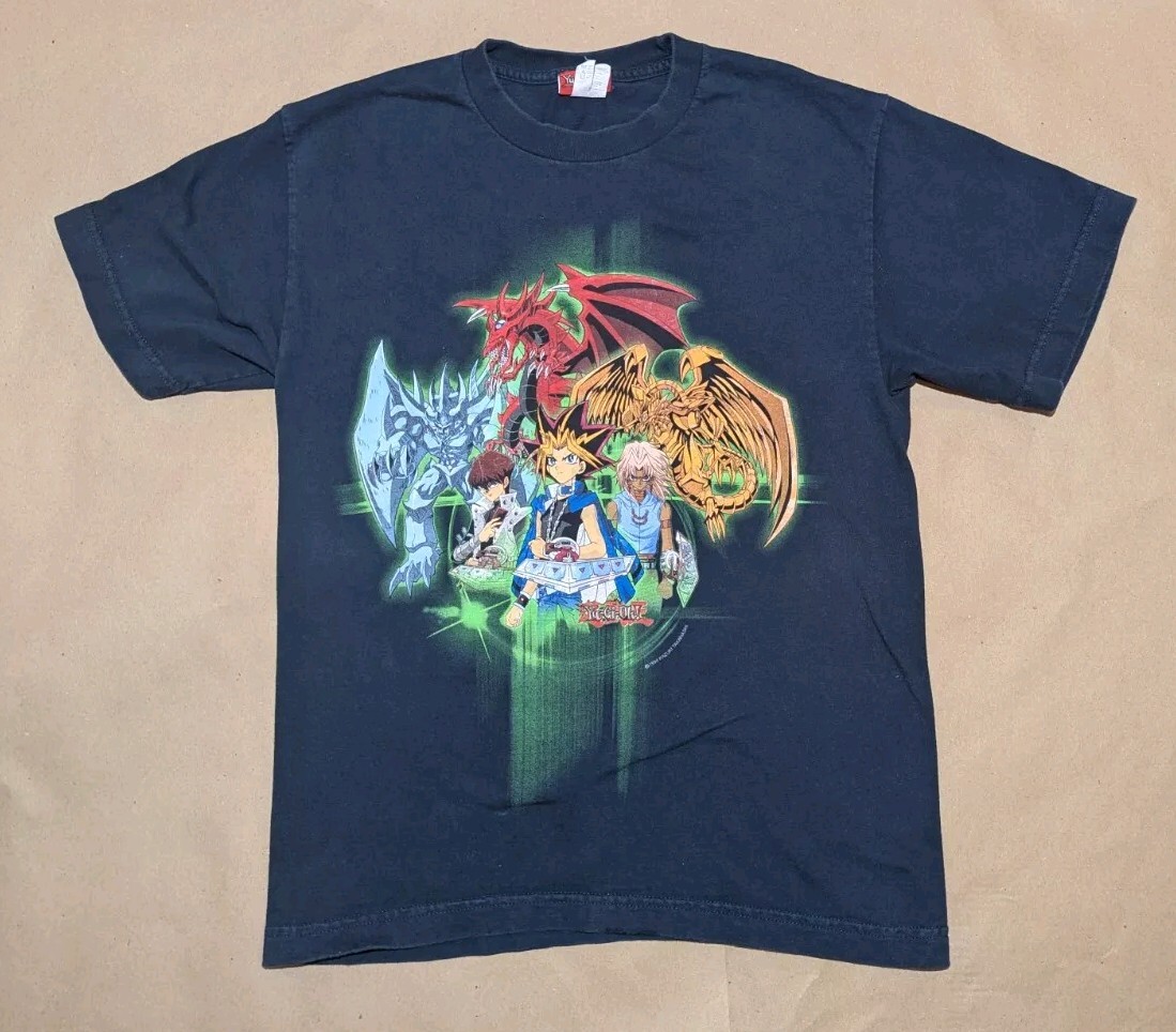 Vintage Yu-Gi-Oh Short Sleeve T-shirt Youth Boys Size XL (14/16