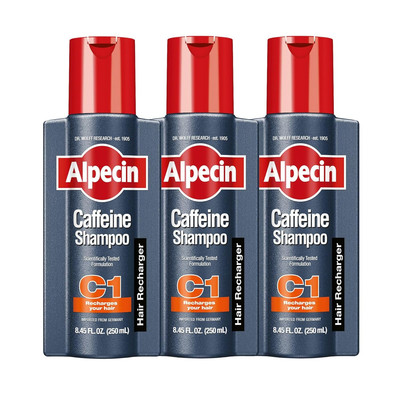  Caffeine Shampoo, 8.45 Fl Oz (Pack of 3) Natural Hair Growth Shampoo