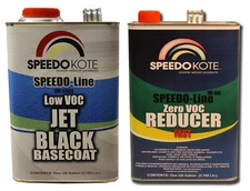 Jet Black 3.5 voc Base Coat Kit, 2 Gallon Kit Basecoat & Reducer, SMR-9700LV-KIT