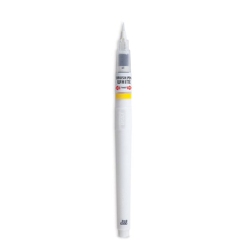 ZIG KURETAKE Cartoonist White Brush Pen Marker Graffiti Art 