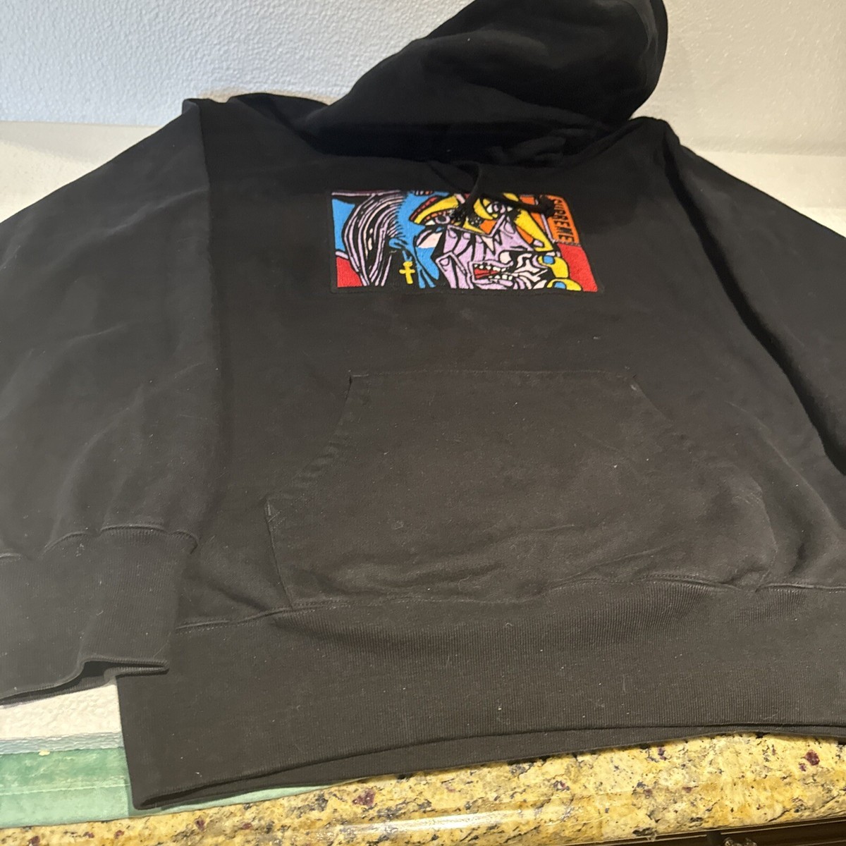 Supreme Chainstitch Hooded Sweatshirt size Medium Black hoodie | eBay