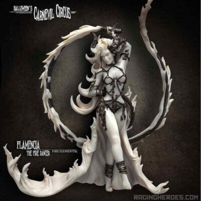 Flamencia Fire Dancer-Raging Heroes - 30mm Base,On Sprue,New, Drukhari Slaanesh