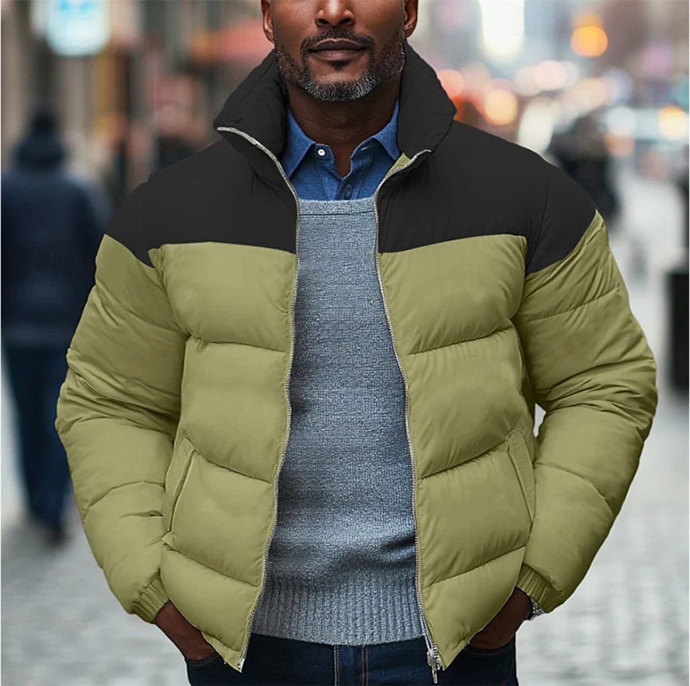 OFF WHITE Giacca uomo cotone invernale trapuntata imbottita giubbino velluto a coste supporto colletto cappotti caldi