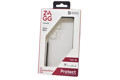 ZAGG Gear4 Piccadilly Slim Case for Samsung Galaxy S24 Clear/Black New