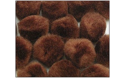 Accent Design Pom Pom 3/4" 100Pc Brown (740512988297)