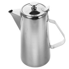 Thickened Stainless Steel Cold Water Pitcher with Flat Lid 1.8L Large Capacity