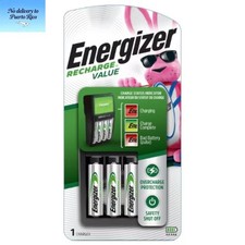 Energizer Recharge Value Charger for NiMH Rechargeable AA and AAA Batteries